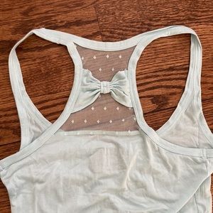 Bridal lingerie wedding shower bachelorette Blue by Betsey Johnson Bride bow top